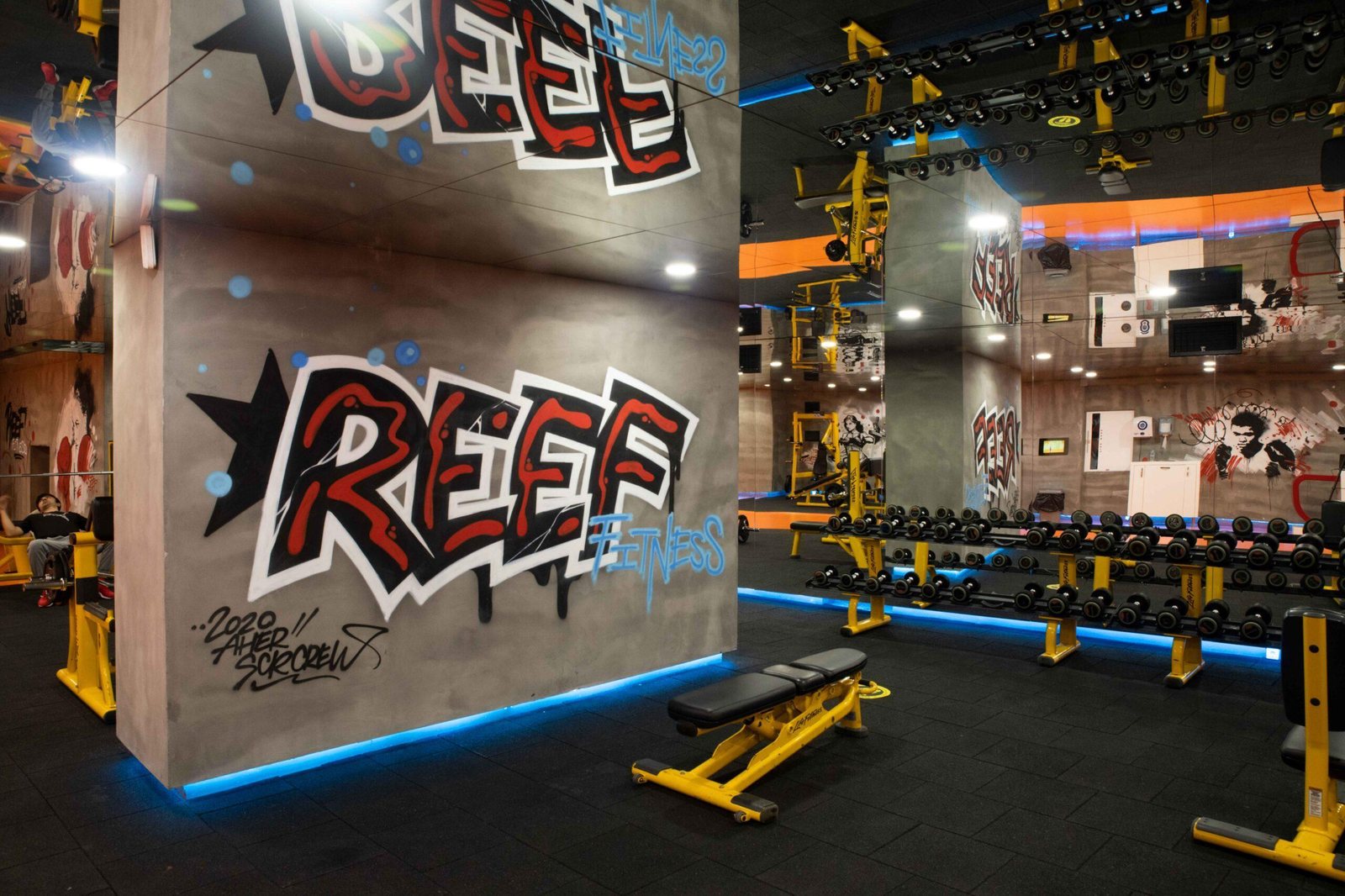 Reef Fitness & Spa antrenman alanı